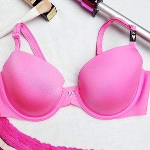 Victoria's Secret Hot Pink Demi Lined Bra